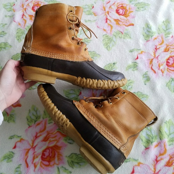 LL Bean Boots | VTG Lace Up Duck Boots - Picture 4 of 8